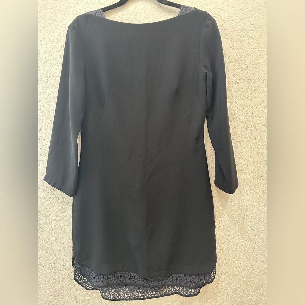 Vintage Mossimo Dutti long sleeve little black dress size 6
